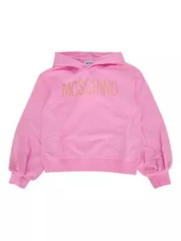 Толстовка с логотипом Moschino Kids, розовый