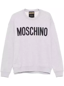 Толстовка с логотипом Moschino, серый