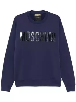 Толстовка с логотипом Moschino, синий