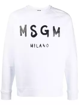 Толстовка с логотипом MSGM, белый