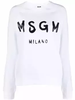 Толстовка с логотипом MSGM, белый