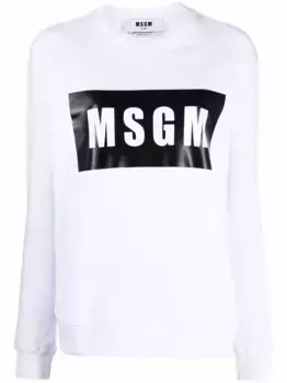 Толстовка с логотипом MSGM, белый