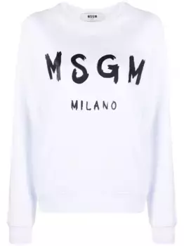 Толстовка с логотипом MSGM, белый