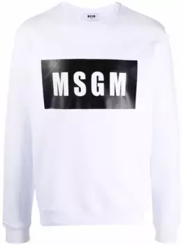 Толстовка с логотипом MSGM, белый