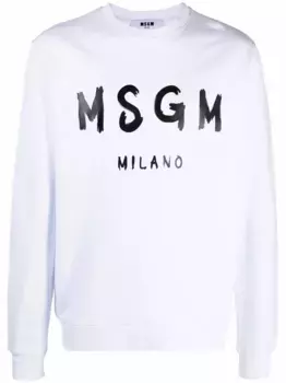 Толстовка с логотипом MSGM, белый