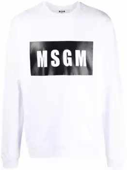 Толстовка с логотипом MSGM, белый