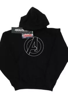 Толстовка с логотипом «Мстители» Marvel, черный