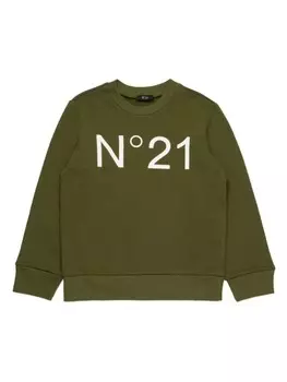 Толстовка с логотипом N21 Kids, зеленый