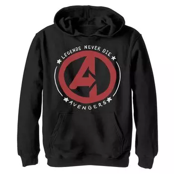 Толстовка с логотипом на груди для мальчиков 8–20 лет Marvel Avengers Painted Legends Never Die Marvel