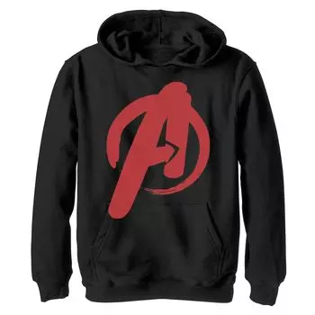 Толстовка с логотипом на груди и логотипом Marvel Avengers для мальчиков 8–20 лет Marvel