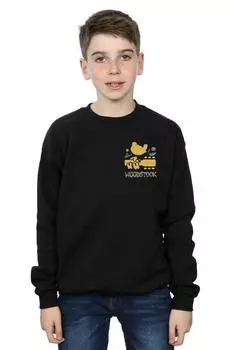 Толстовка с логотипом на груди Woodstock, черный