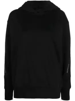 Толстовка с логотипом на ленте MONCLER, черный