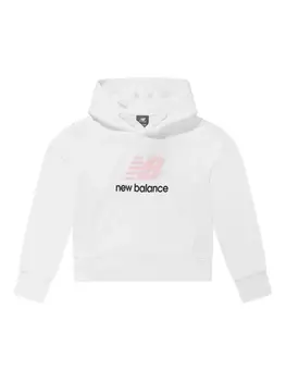 Толстовка с логотипом New Balance Kids, белый