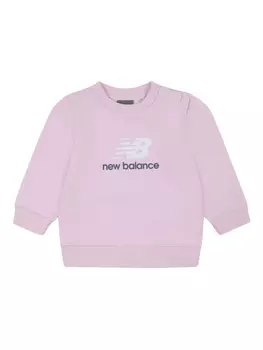 Толстовка с логотипом New Balance Kids, розовый