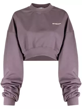 Толстовка с логотипом Off-White, фиолетовый