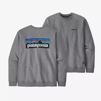 Толстовка с логотипом P-6 Uprisal Crew Patagonia, цвет Gravel Heather