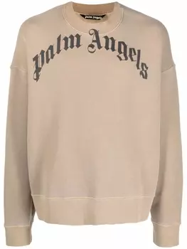 Толстовка с логотипом Palm Angels, бежевый