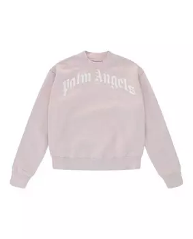 Толстовка с логотипом Palm Angels, цвет Lilac White