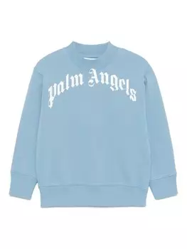 Толстовка с логотипом Palm Angels Kids, синий