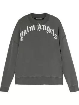 Толстовка с логотипом Palm Angels, серый
