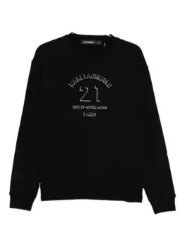 Толстовка с логотипом Parisian KARL LAGERFELD, черный