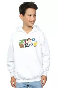 Толстовка с логотипом персонажа Star Wars, белый