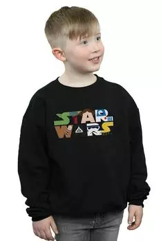 Толстовка с логотипом персонажа Star Wars, черный