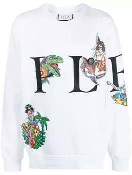 Толстовка с логотипом Philipp Plein, белый