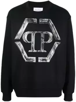 Толстовка с логотипом Philipp Plein, черный