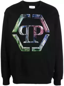 Толстовка с логотипом Philipp Plein, черный