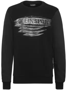 Толстовка с логотипом Plein Sport, черный