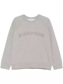 Толстовка с логотипом Semicouture, серый