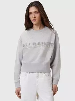 Толстовка с логотипом separo pearl AllSaints, цвет Grey Marl