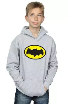 Толстовка с логотипом сериала «Бэтмен» DC Comics, серый