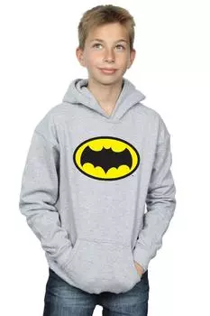 Толстовка с логотипом сериала «Бэтмен» DC Comics, серый