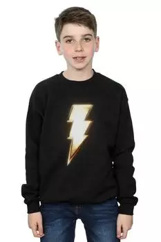 Толстовка с логотипом Shazam Bolt DC Comics, черный