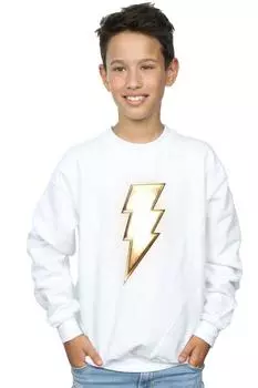 Толстовка с логотипом Shazam Bolt DC Comics, белый
