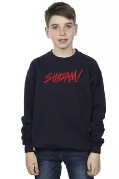 Толстовка с логотипом Shazam Fury Of The Gods DC Comics, темно-синий
