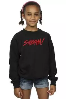 Толстовка с логотипом Shazam Fury Of The Gods DC Comics, черный