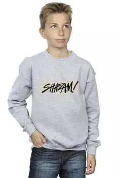 Толстовка с логотипом Shazam Fury Of The Gods DC Comics, серый