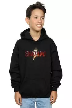 Толстовка с логотипом Shazam Movie DC Comics, черный