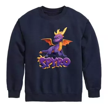 Толстовка с логотипом Spyro и Pose для мальчиков 8–20 лет Licensed Character, синий