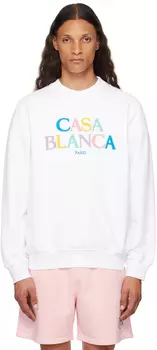 Толстовка с логотипом Stacked Casablanca, белый