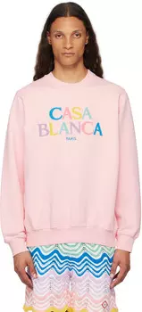 Толстовка с логотипом Stacked Casablanca, розовый