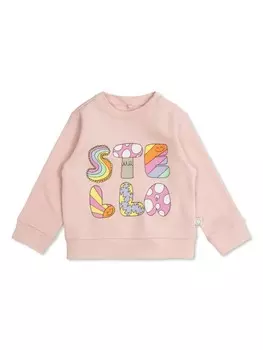 Толстовка с логотипом Stella McCartney Kids, розовый