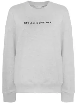 Толстовка с логотипом STELLA MCCARTNEY, серый