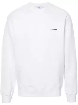 Толстовка с логотипом Stone Island, белый