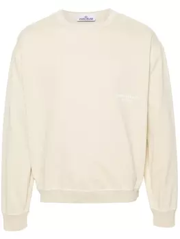 Толстовка с логотипом Stone Island, бежевый