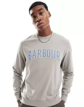 Толстовка с логотипом студенческого клуба Skipton цвета хаки Barbour