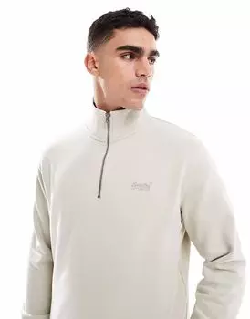 Толстовка с логотипом Superdry Essential цвета светло-бежевый